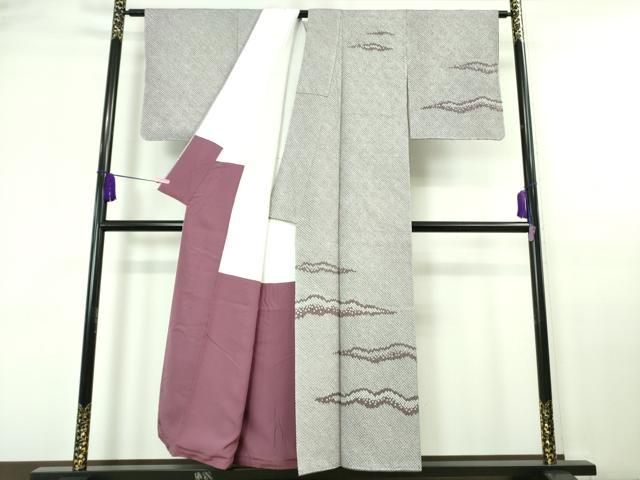 平和屋着物□極上 名門 藤娘きぬたや・総絞り 訪問着 霞文 逸品 未使用  