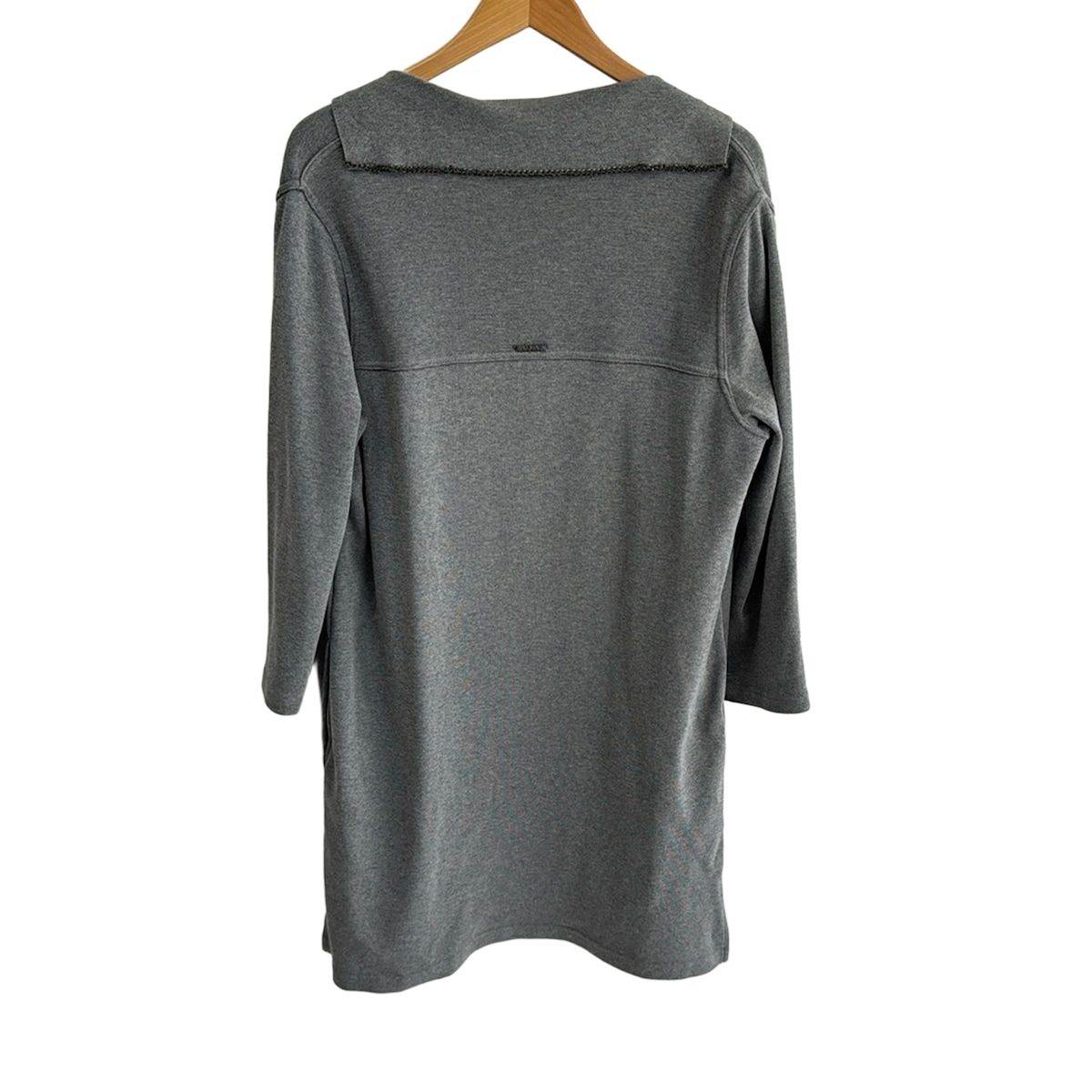 BALMAIN バルマン コート サイズ9 M レディース - グレー 長袖|ニット|チェーン|春|秋