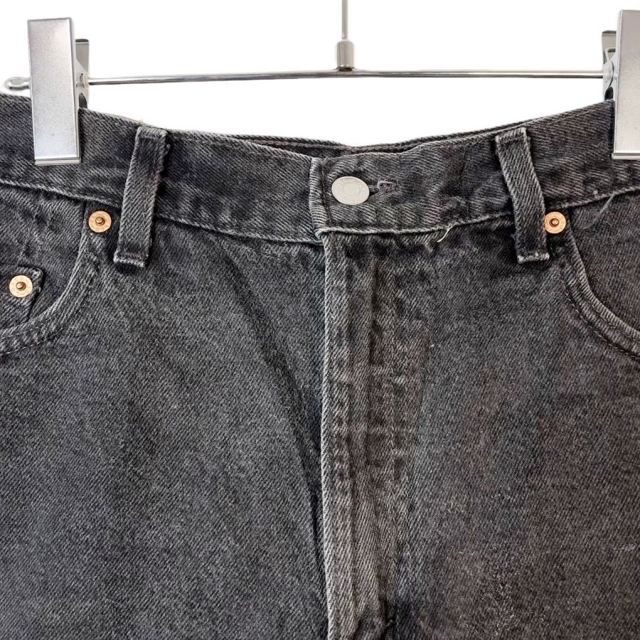 90s00sUSA製Levi'sリーバイス550ブラックデニムショーツハーフパンツ