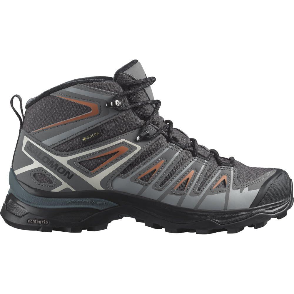 サロモン ハイキング トレッキングシューズ X ULTRA PIONEER MID GORE-TEX WOMEN エックス ウルトラ パイオニア ミッド ゴアテックス Magnet|Quiet Shade|Coral G 24.5 cm