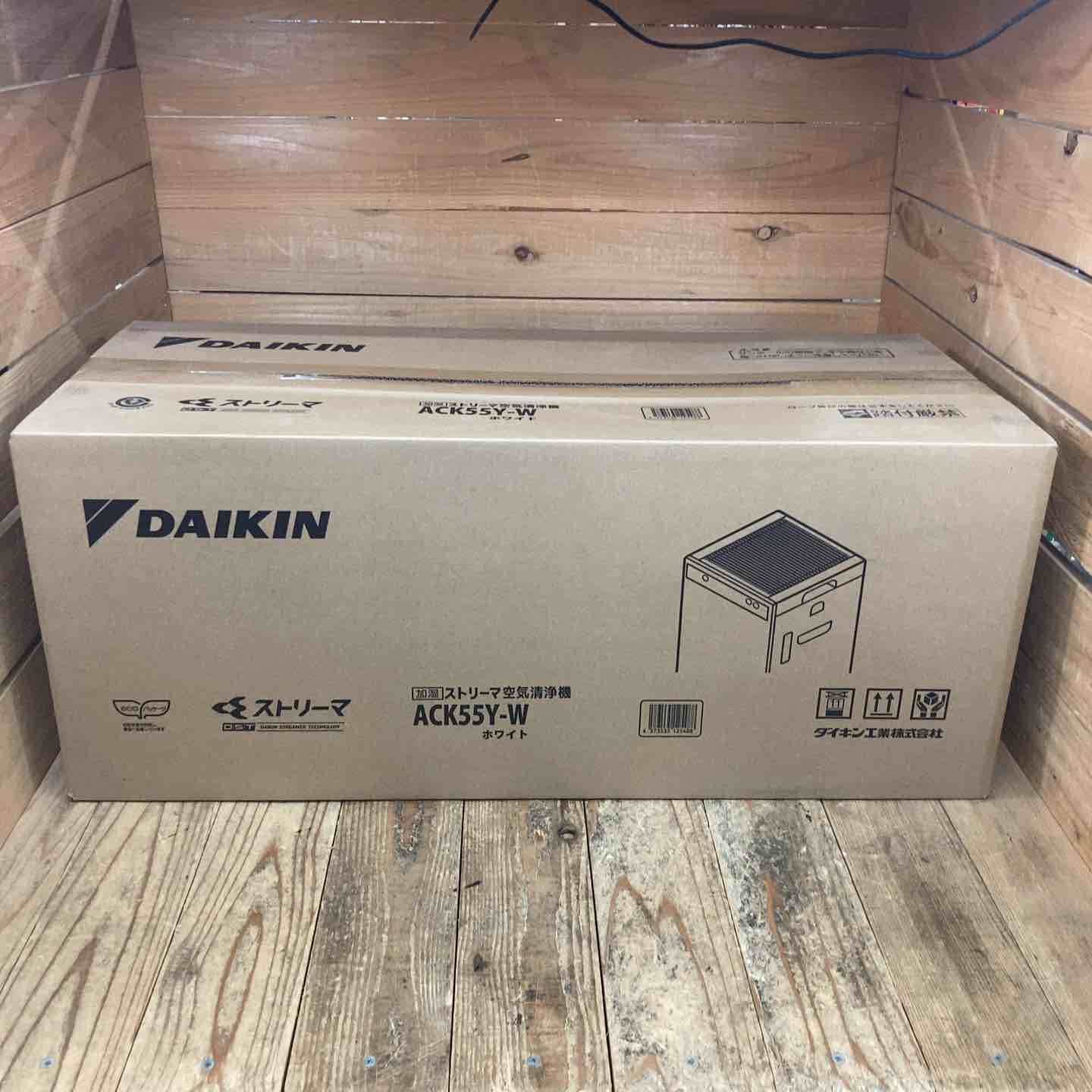 ダイキン DAIKIN 加湿ストリーマ空気清浄機 ACK55Y-W ホワイト ～25畳 所沢店