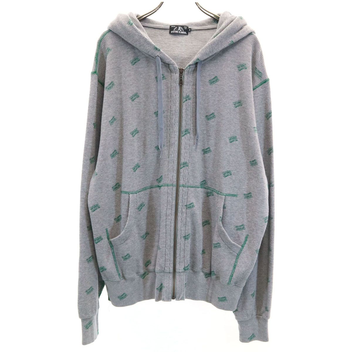 HYSTERIC GLAMOUR ニット プリントデザイン ジップ フーディー HYSTERIC GLAMOUR ヒステリックグラマー 長袖 ニット ジップ