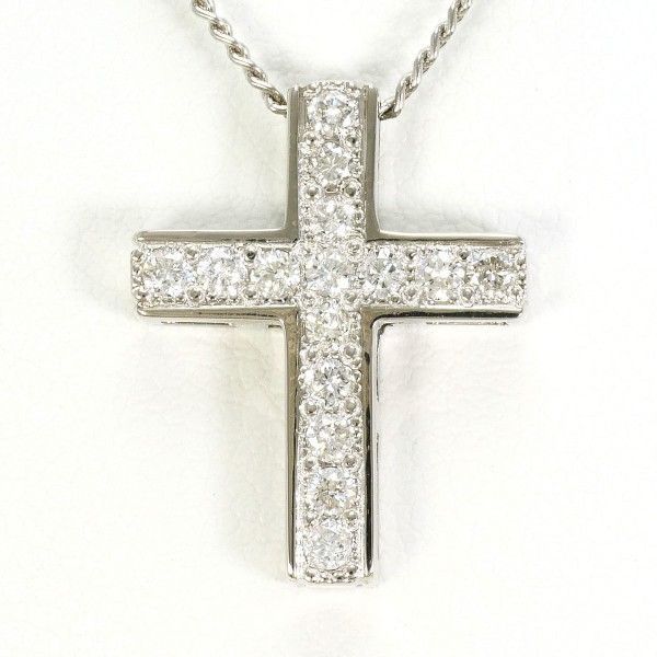 PT900 PT850 ネックレス NECKLACE ダイヤ 0.375 総重量約7.1g 約40cm