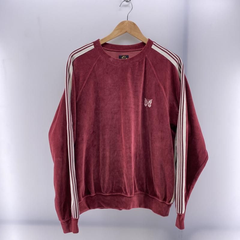 ●新品●M●NEEDLES TRACK CREW NECK SHIRT レッド Track Crewneck Shirt