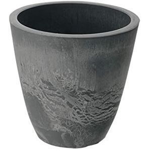 10個セット 丸型 植木鉢|プランター 20型 ダークグレー 約直径20.1cm 軽量 リッチェル ボタニー プレーンポット