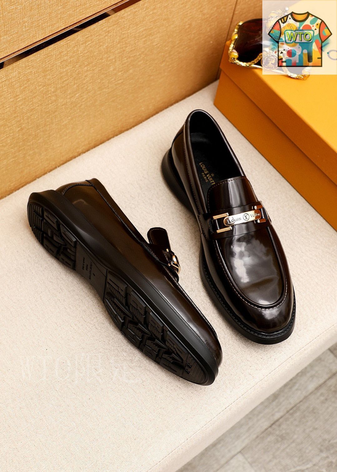 LOUIS VUITTON ルイ・ヴィトン カジュアルレザーシューズ05-ZR68