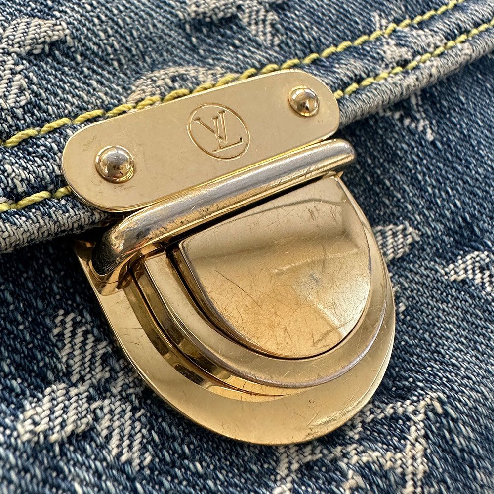 海外コンビニコラボ公式限定商品 ルイ ヴィトン LOUIS VUITTON バッグ レディース メンズ ブランド ボディバッグ ウエストバッグ モノグラム モノグラムデニム デニム バムバック ブルー M95347 カジュアル かっこいい かわいい
