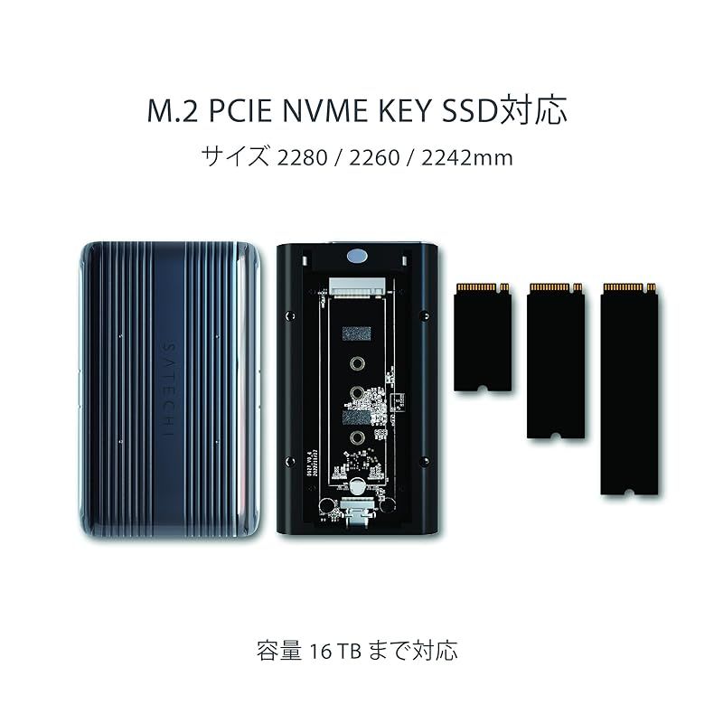 Satechi USB4 M.2 NVMe SSD 外付け Pro エンクロージャー (40Gbps 高速転送, 16TBまで対応) アルミニウム 工具不要 ポリカーボネイト ケース USAP SSD Trim (サイズ2280/2260/2242/2230m - メルカリ Satechi USB4 M.2 NVMe SSD 外付け Pro エンクロージャー (40Gbps 高速転送, 16TBまで対応) アルミニウム 工具不要 ポリカーボネイト ケース USAP SSD Trim (サイズ2280/2260/2242/2230m - メルカリ