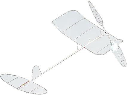 【在庫処分】P Prettyia 弾性動力飛行機モデル、グライダー飛行機、軽量飛行おもちゃ、飛行機模型玩具、スポーツ用ゴムバンド動力飛行機