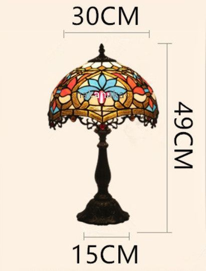 12インチ ティファニーライト 欧風 レトロ ベッドサイド ランプ ホテル カフェ