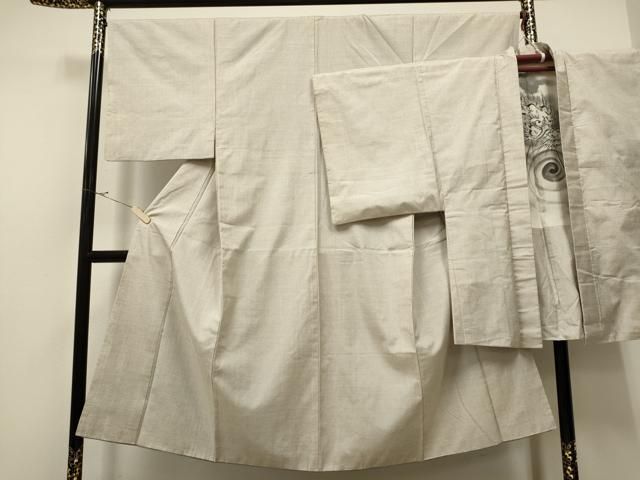平和屋着物●男性 薩摩結城 アンサンブル 100亀甲 総詰め 正絹 CAAR7833hy