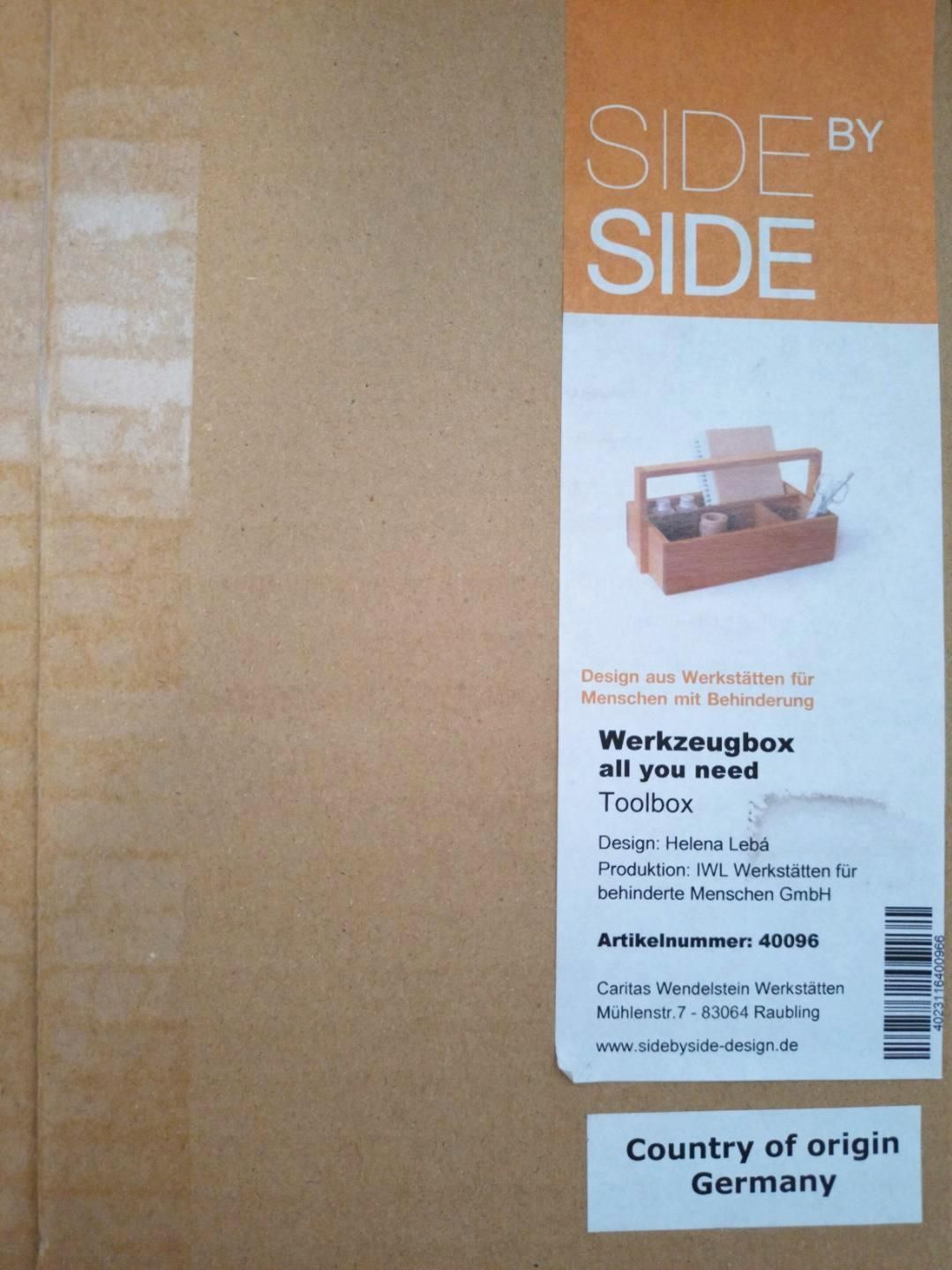 SIDE BY ツールボックス サイドバイサイド Toolbox 収納 木製