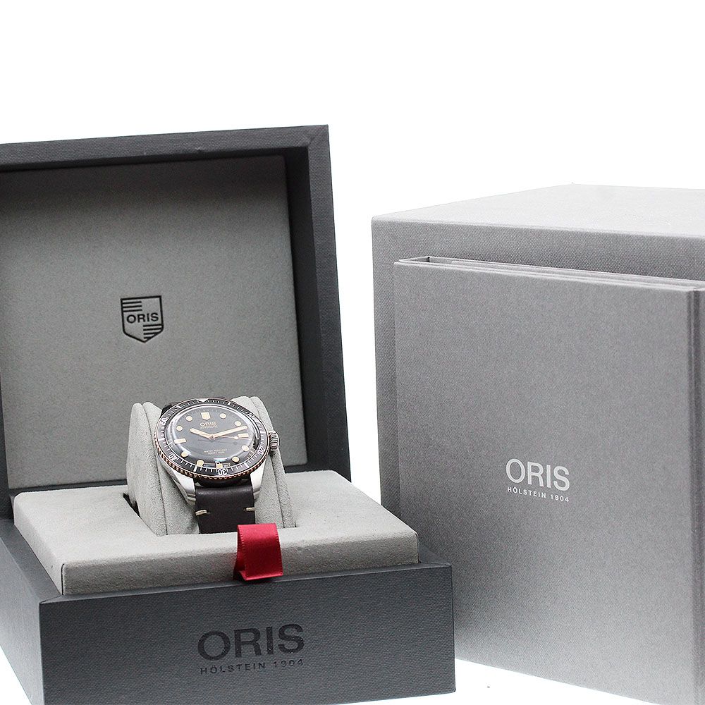 オリス ORIS 7707 ダイバーズ デイト 自動巻き メンズ箱付き_824411