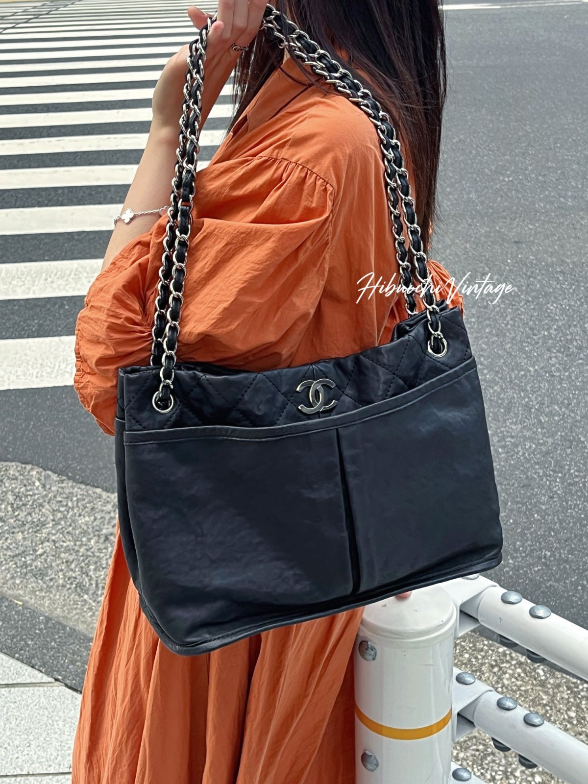 中古】CHANEL シャネル ココマーク マトラッセ チェーン