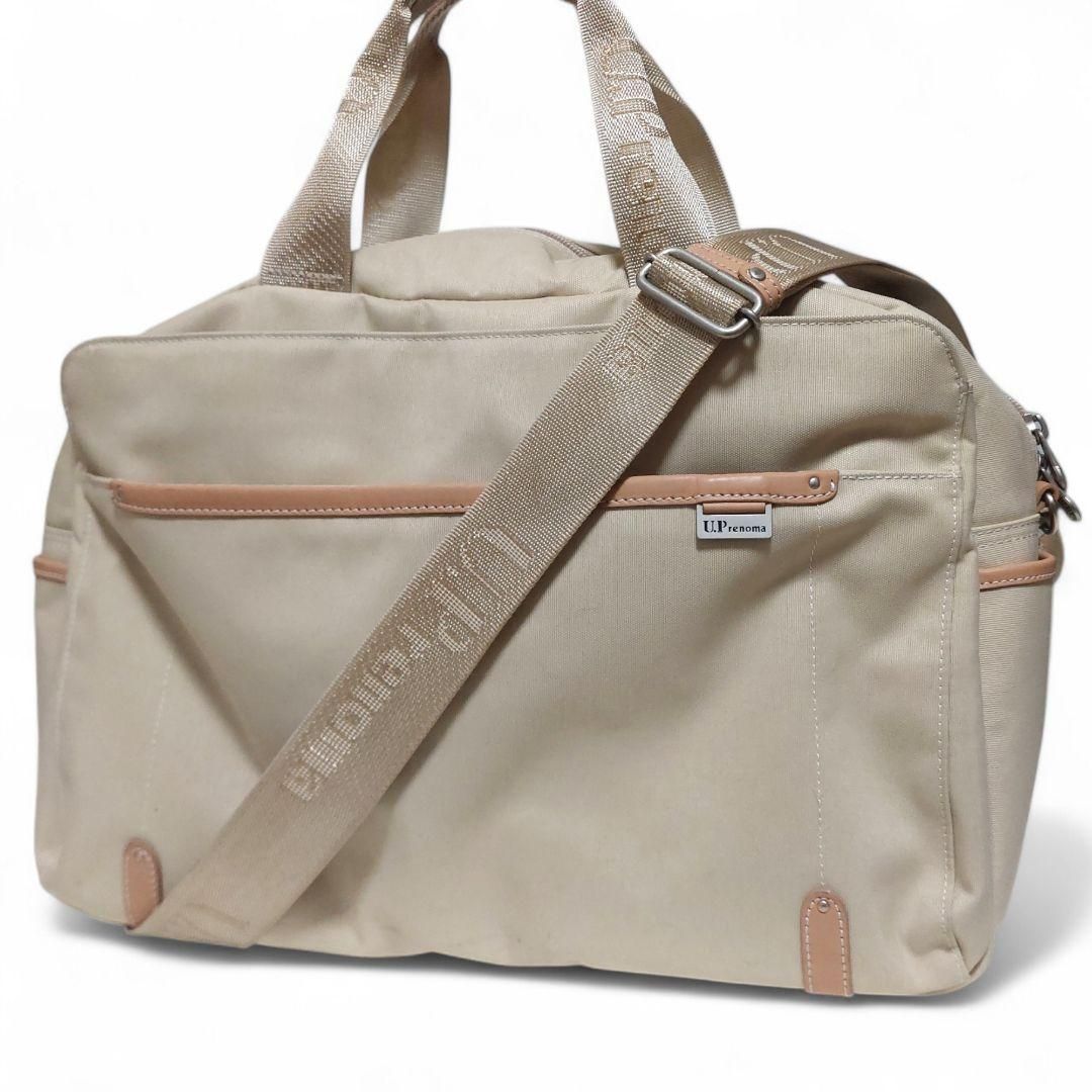 極美品 UP renoma レノマ 旅行バッグ ボストンバッグ ACE ベージュ