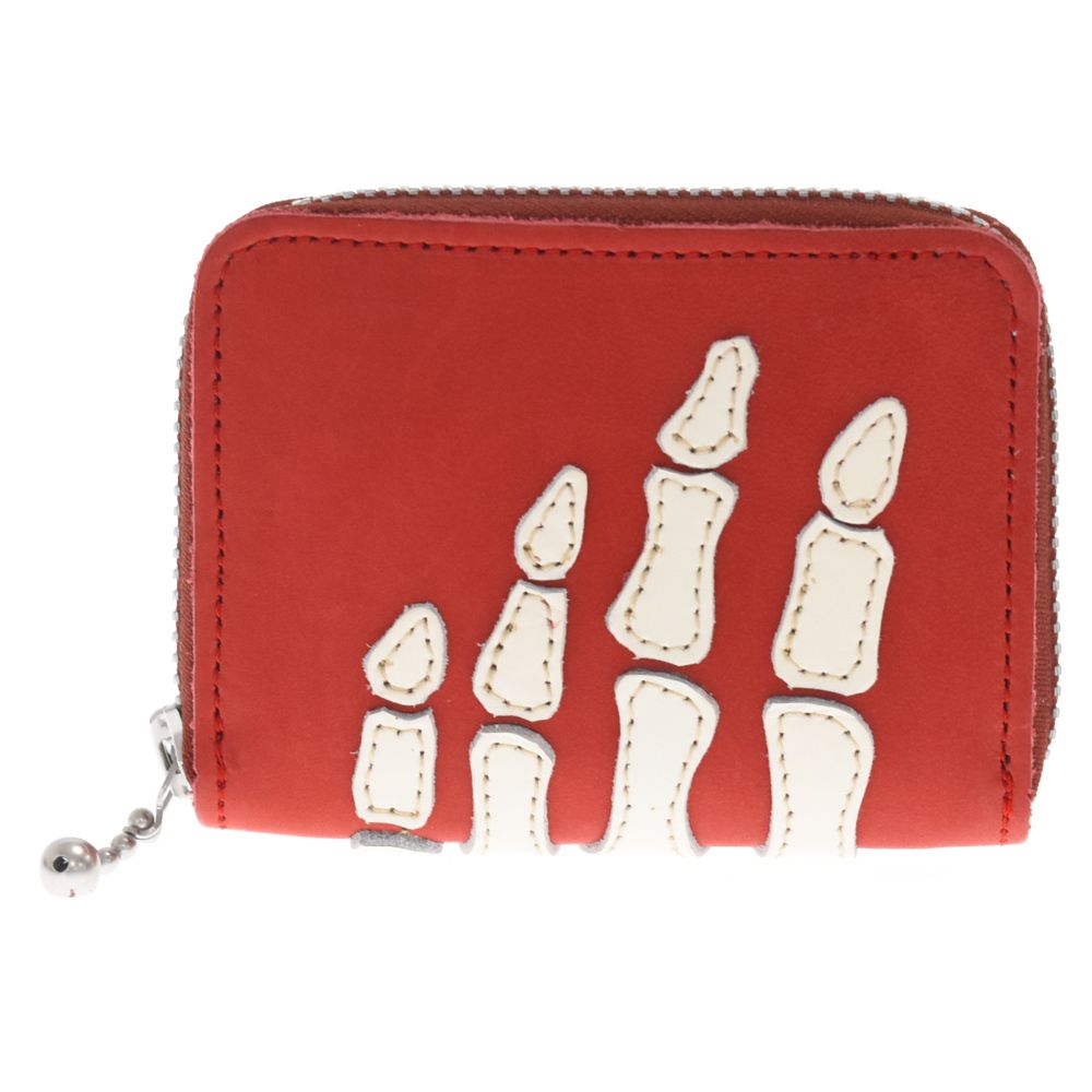 KAPITAL (キャピタル) leather thumbs up bone hand zip wallet レザー 