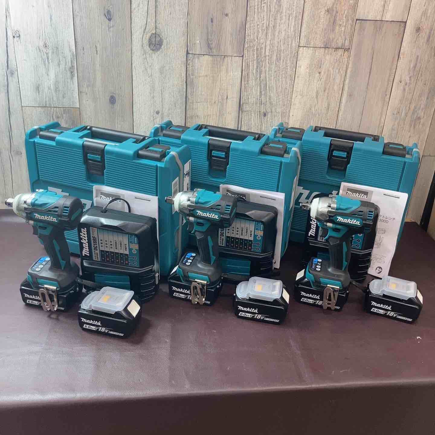 ♥品 店頭展示品 マキタ makita まとめ 18V コードレスインパクトレンチ TW300DRGX 3台セット フルセット品 東大和店
