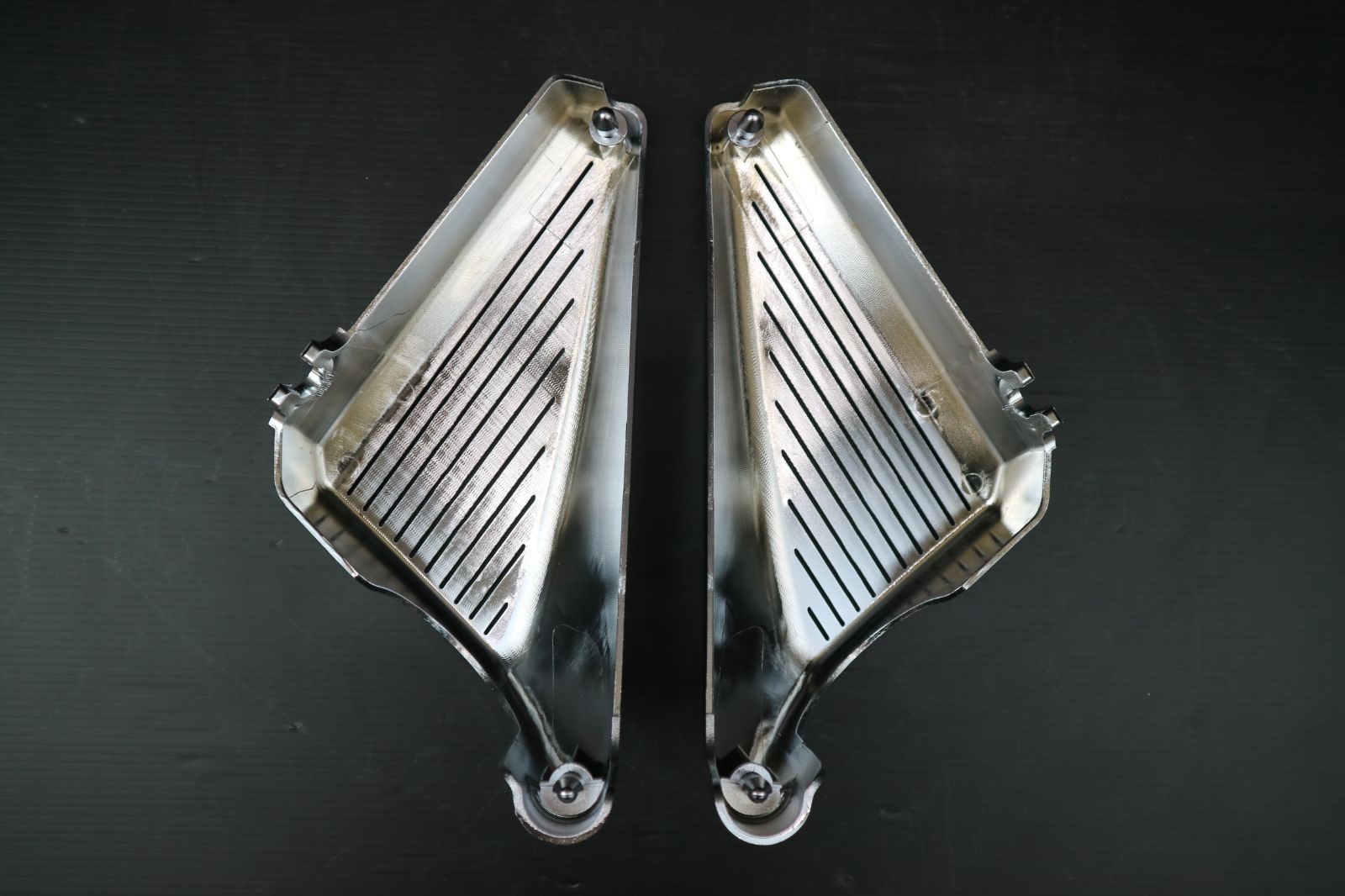 ゼファー400 メッキ エアクリ カバー/ アルフィン仕様 サイド ZR400C