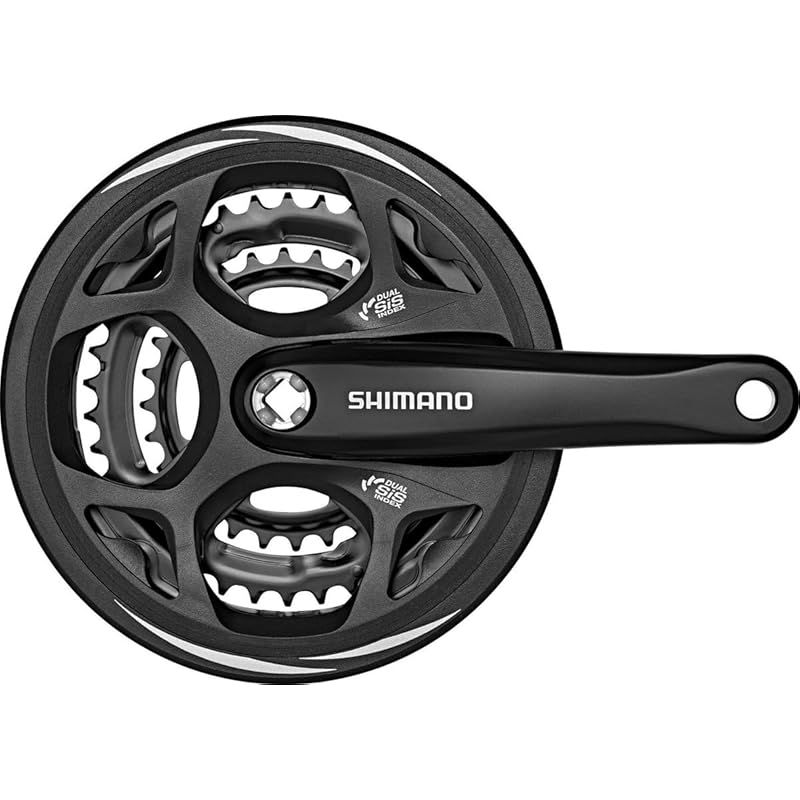 シマノ(SHIMANO) フロントチェーンホイール(MTB) FC-M311 ブラック 48-38-28T 170mm ガード付き・対応BB 四角軸 122.5mm(LL123) EFCM311C888CL ALTUS(アルタス)