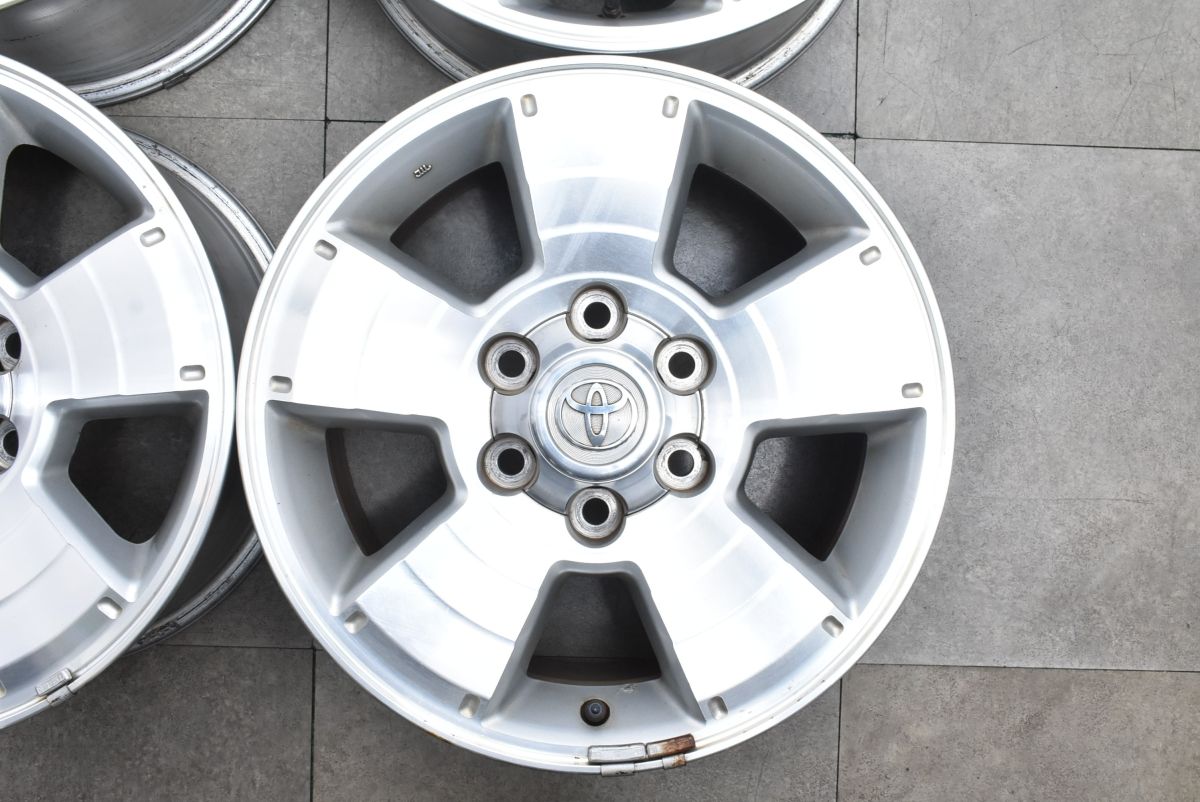 4本 215 ハイラックス サーフ 純正 アルミ ホイール 16インチ 7J +30 6H 139.7 ホイールのみ スタッドレス用に SSR-X トヨタ TOYOTA純正アルミホイール ハイラックスサーフ ４本 TOYOTA トヨタ 215