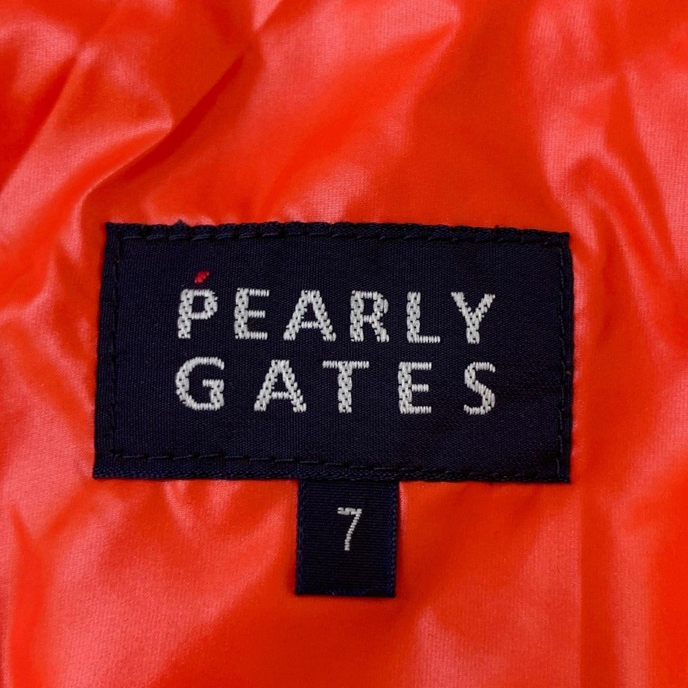 サイズ：7 PEARLY GATES パーリーゲイツ  ダウンパンツ  オレンジ系 [240101427412] ゴルフウェア メンズ ストスト サイズ：7 PEARLY GATES パーリーゲイツ ダウンパンツ オレンジ