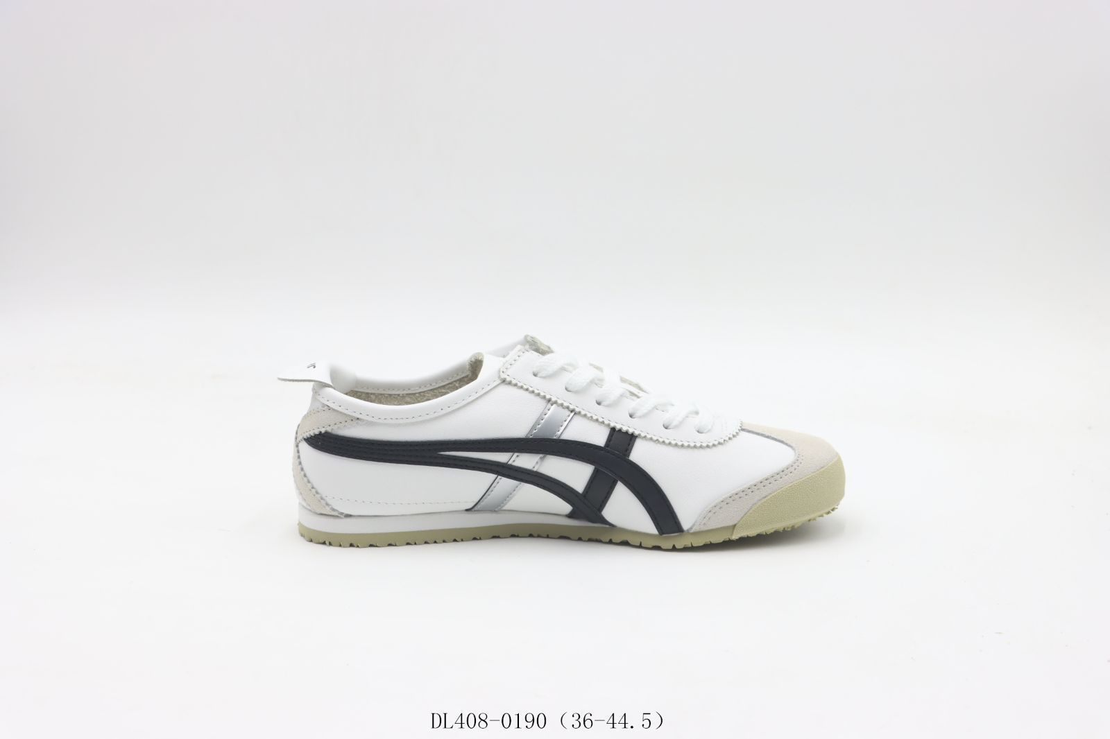 今日 Onitsuka Tiger Slide ホワイトブラックシルバー DL408-0190