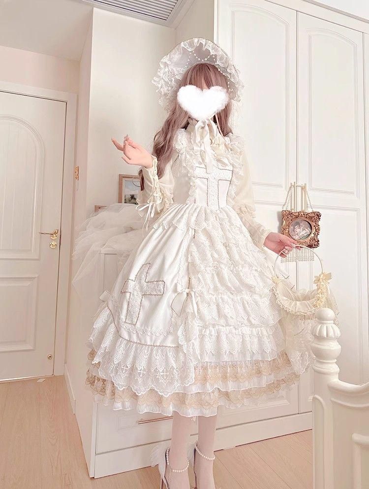 LT-87 豪華姫系 lolita 可愛 レトロ風 オリジナル 洋服 ロリータ ワンピース 美しい刺繍