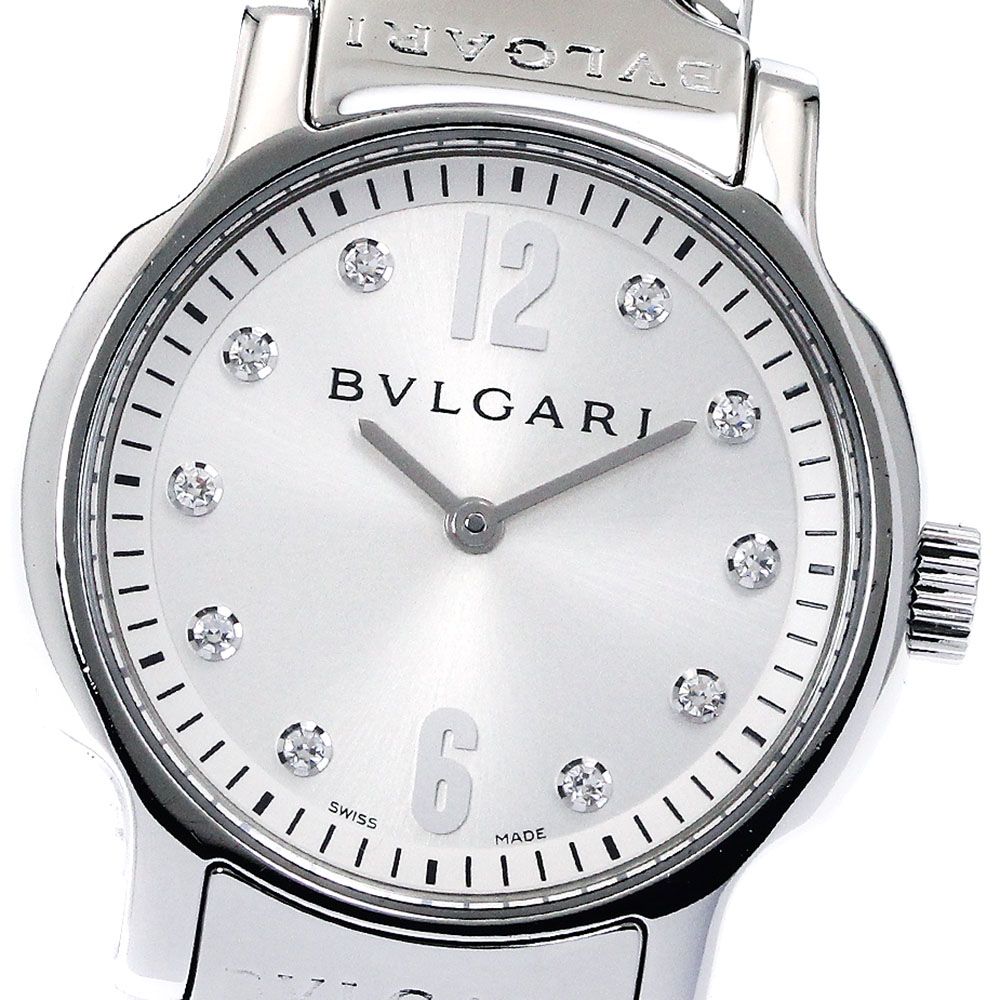 ブルガリ BVLGARI ST29S ソロテンポ 10Pダイヤ クォーツ
