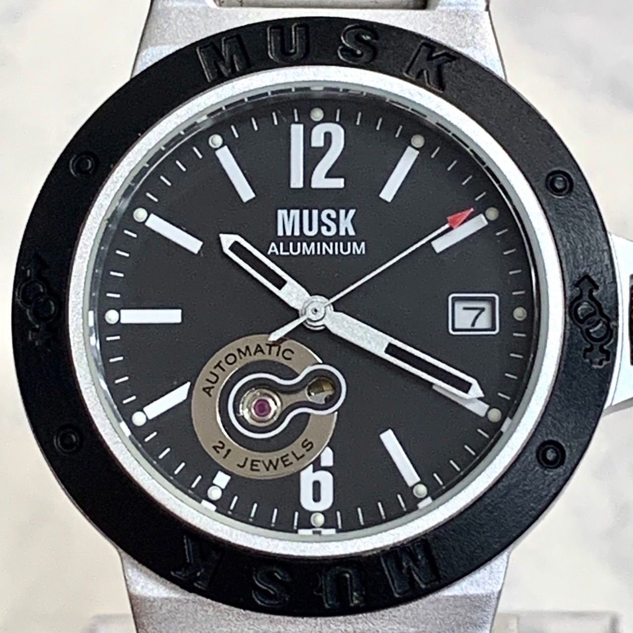 最大12%OFFクーポン 超軽量⭐️MUSK アルミニウム】 オートマチック MUSK（ムスク） 時計