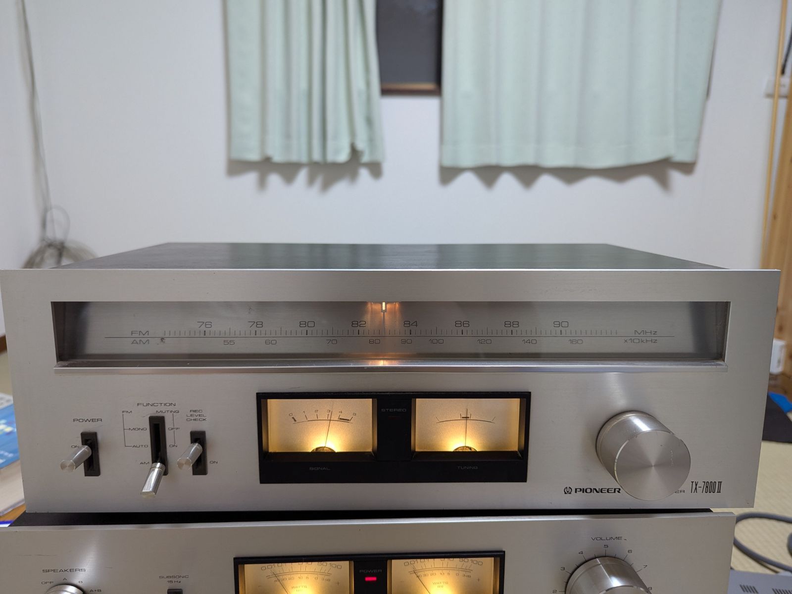動作品 PIONEER TX-7800II FM|AMチューナー 通電 出音 各操作OK パイオニア