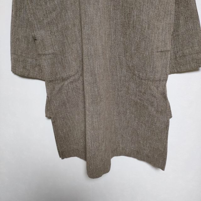 45R カルゼコットンツィードのドレスワンピース