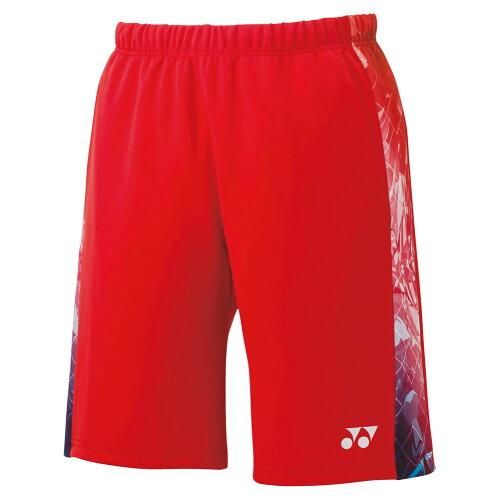 【新品・5営業日で発送】YONEX ヨネックス メンズニットハーフパンツ (15177) 色 : サンセットレッド サイズ : XO 