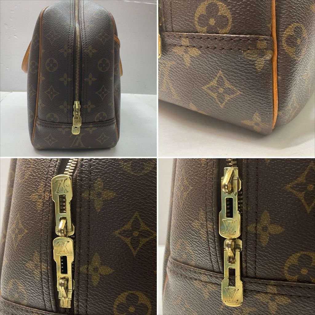 ルイヴィトン ドーヴィル モノグラム ハンドバッグ M47270 PVC ヌメ革 LOUIS VUITTON ルイヴィトン M47270 ドーヴィル モノグラム