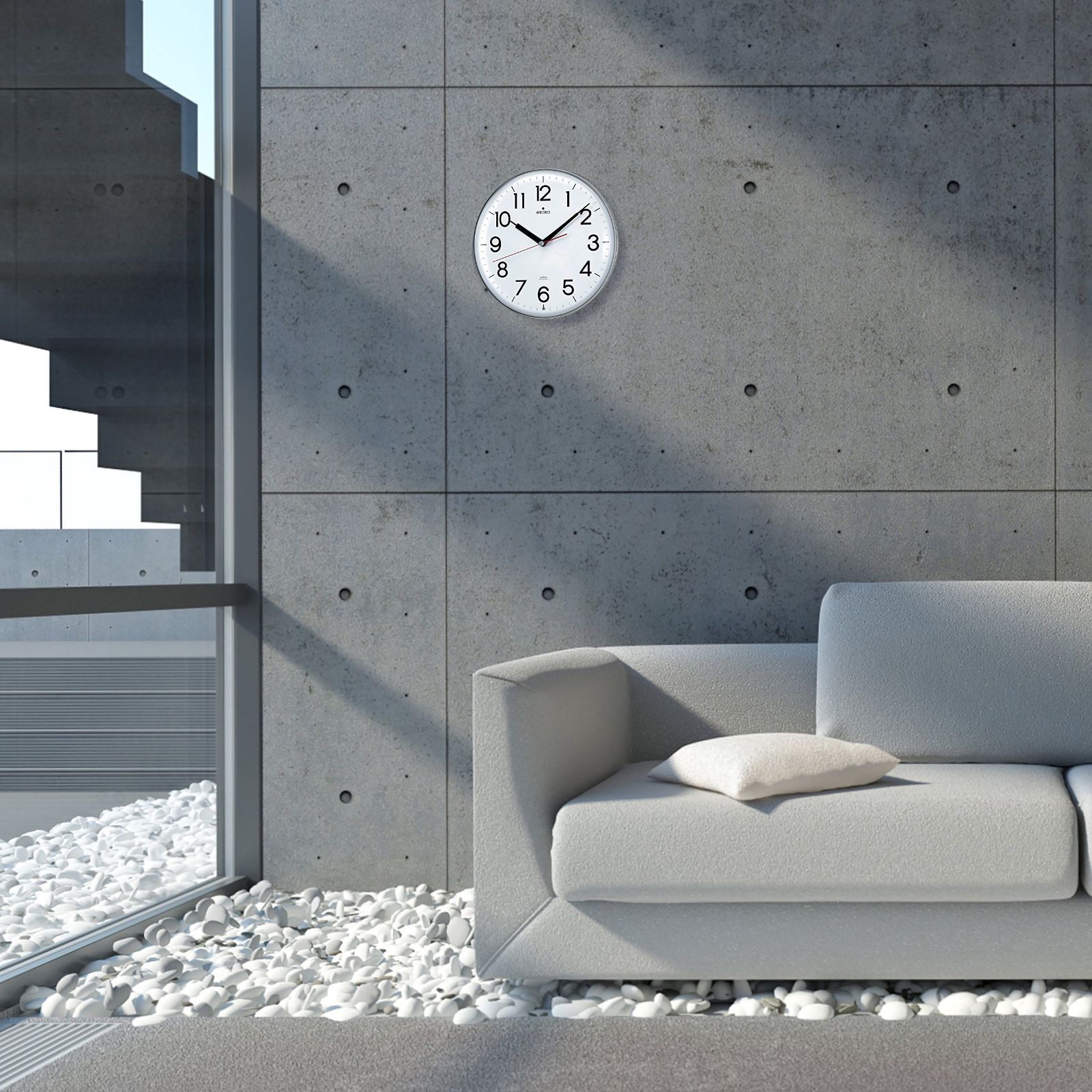 セイコークロック 掛け時計 電波 アナログ 白 KX301H