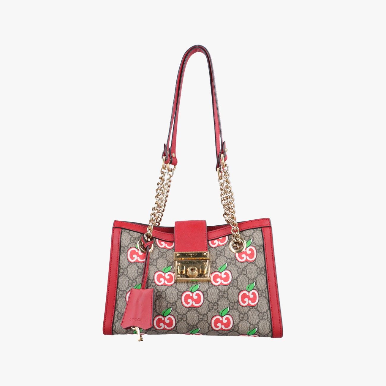 グッチGucciGGアップル パドロックマルチ PVCコーティングキャンバス×レザー498156F033136637