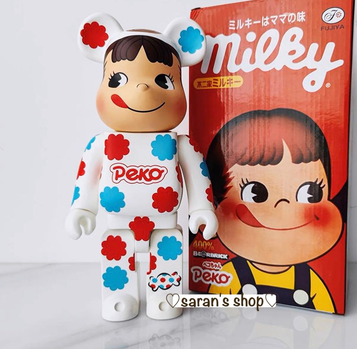 ベアブリック BE@RBRICK 400% 28センチ ペコちゃん ミルキー - メルカリ