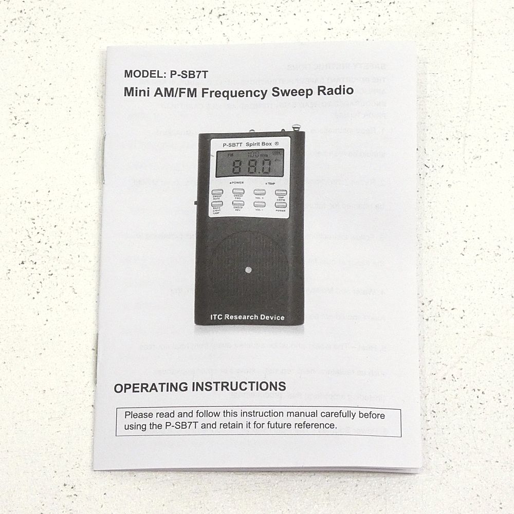 小牧店】P-SB7T スピリットボックス ゴーストハンティング用 FM+AM