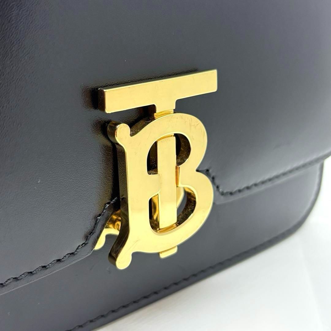 トーマスバーバリー THOMAS BURBERRY ボディバッグ TBロゴ ブラック