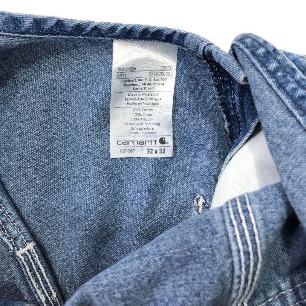 2000年代～ Carhartt カーハート デニム生地 オーバーオール アメカジ