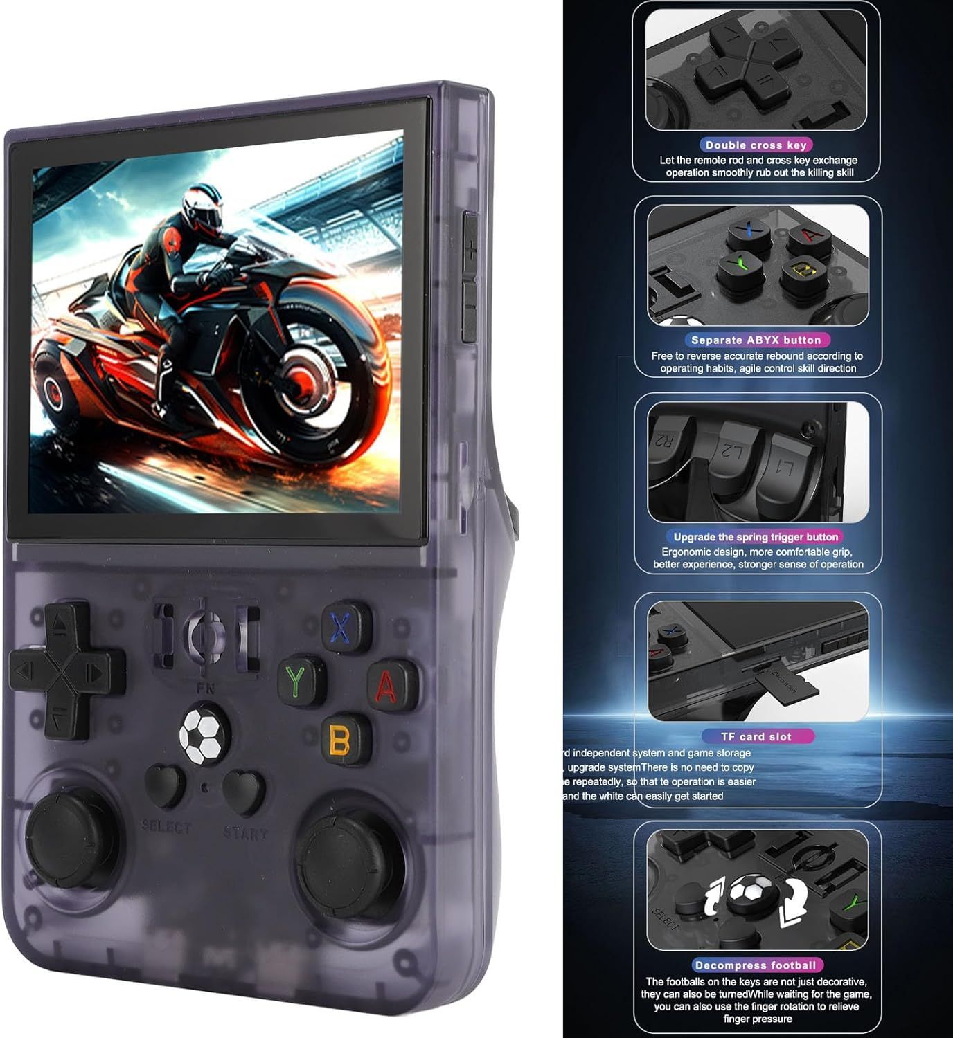 【在庫処分】3.5インチ (128G) R36 PRO 5色展開！ レトロハンド 在庫処分】アップグレード R36S PRO(128GB) ハンドヘルドゲーム