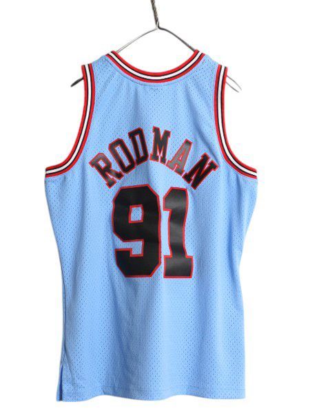 ブルズ デニス ロッドマン メッシュ タンクトップ メンズ L / 古着 NBA オフィシャル ミッチェルアンドネス バスケ ユニフォーム ジャージ お得なクーポン配布中!】 ブルズ デニス ロッドマン メッシュ