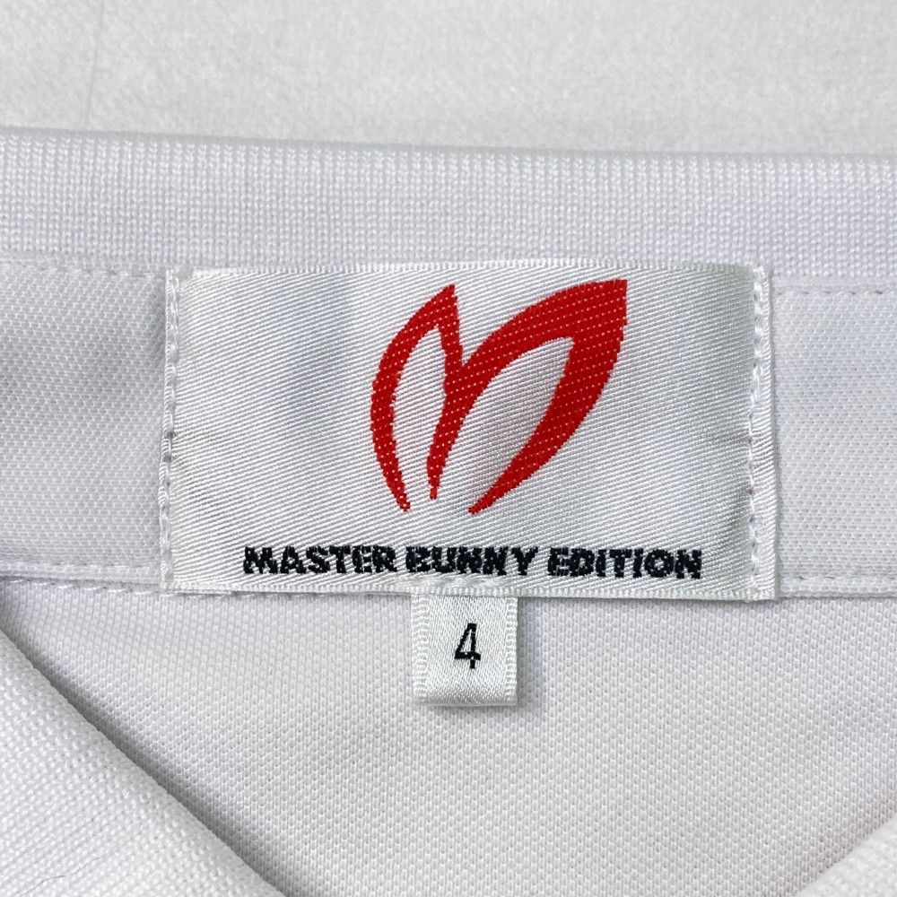 サイズ：4 MASTER BUNNY EDITION マスターバニーエディション  半袖ポロシャツ  ホワイト系 [240101447442] ゴルフウェア メンズ ストスト サイズ：4 MASTER BUNNY EDITION マスターバニーエディション
