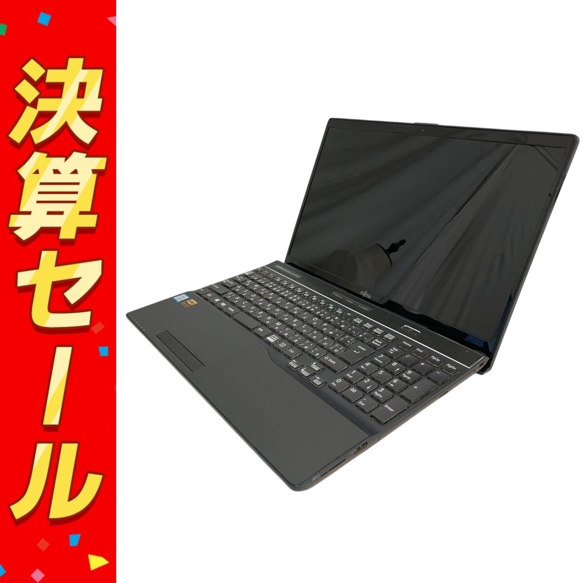 FUJITSU LIFEBOOK AH53|C2 15.6型 ノートPC i7-8550U 1.8GHz 8GB HDD 1TB ブライトブラック 88% Win 11 Home T10104363