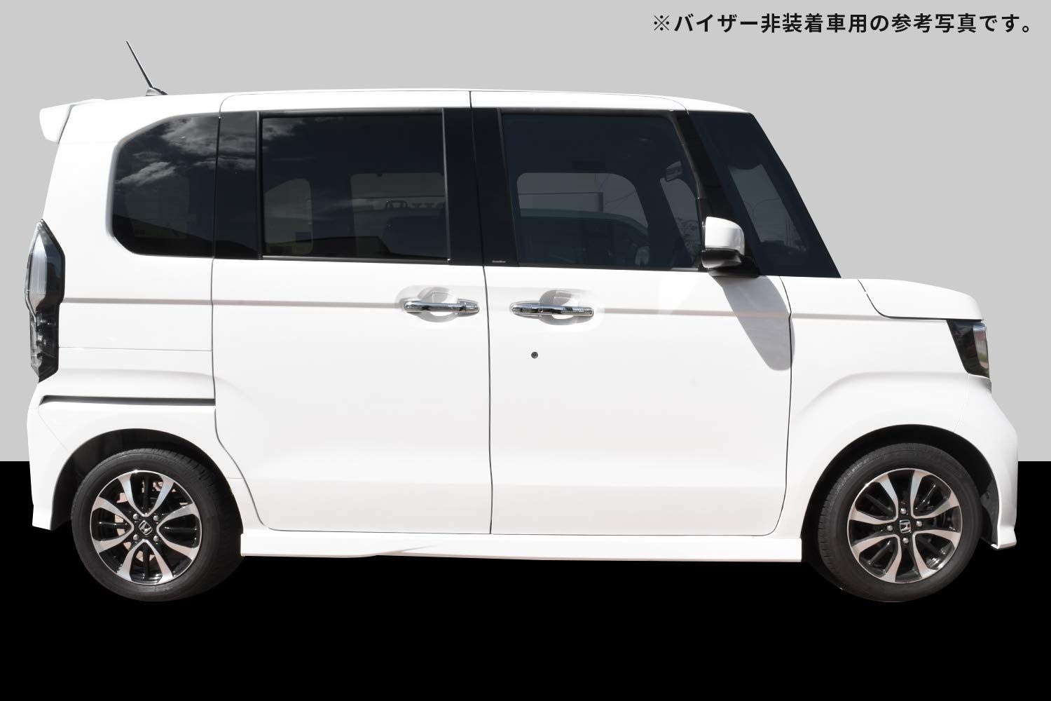 SecondStage ホンダ N-BOX JF3 JF4 ピラーガーニッシュ 純正バイザー装着車 ピアノブラック H006BLK