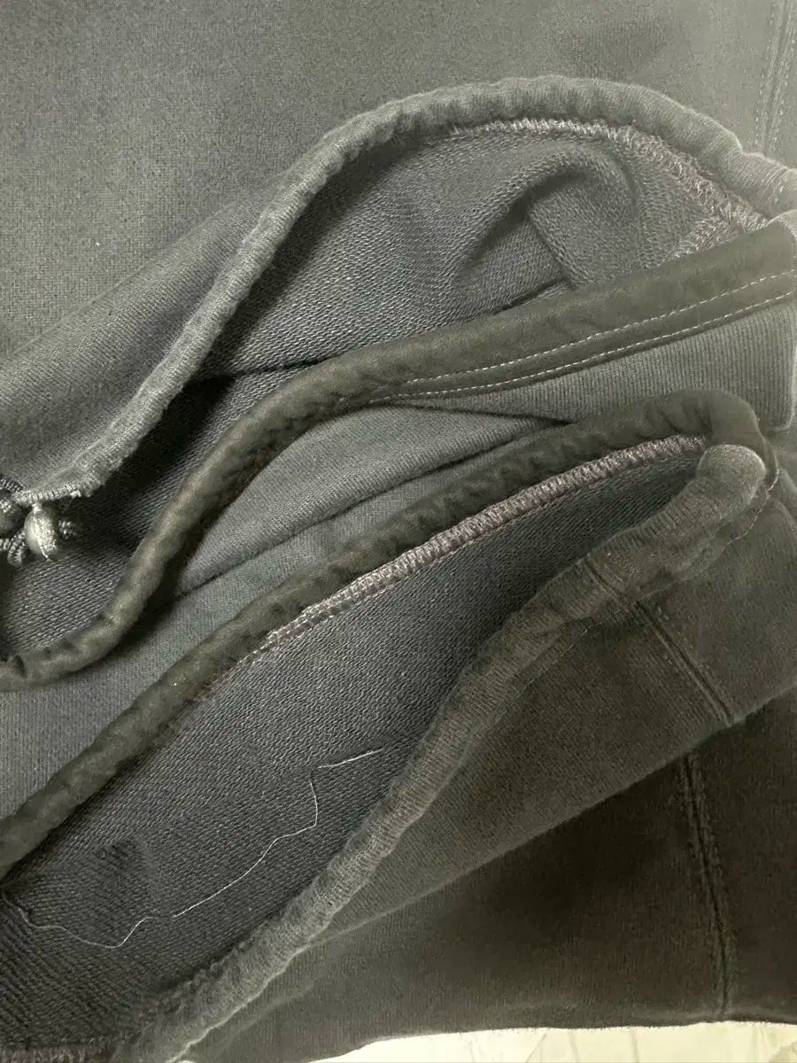  2 ポリテル ファティーグ スウェット ブリーチド ブラック ジョガーパンツ スウェットパンツ パンツ