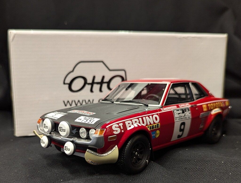 OttO mobile 1|18 トヨタ セリカ 1600GT TA22 RAC 1973 レッド|ブラック