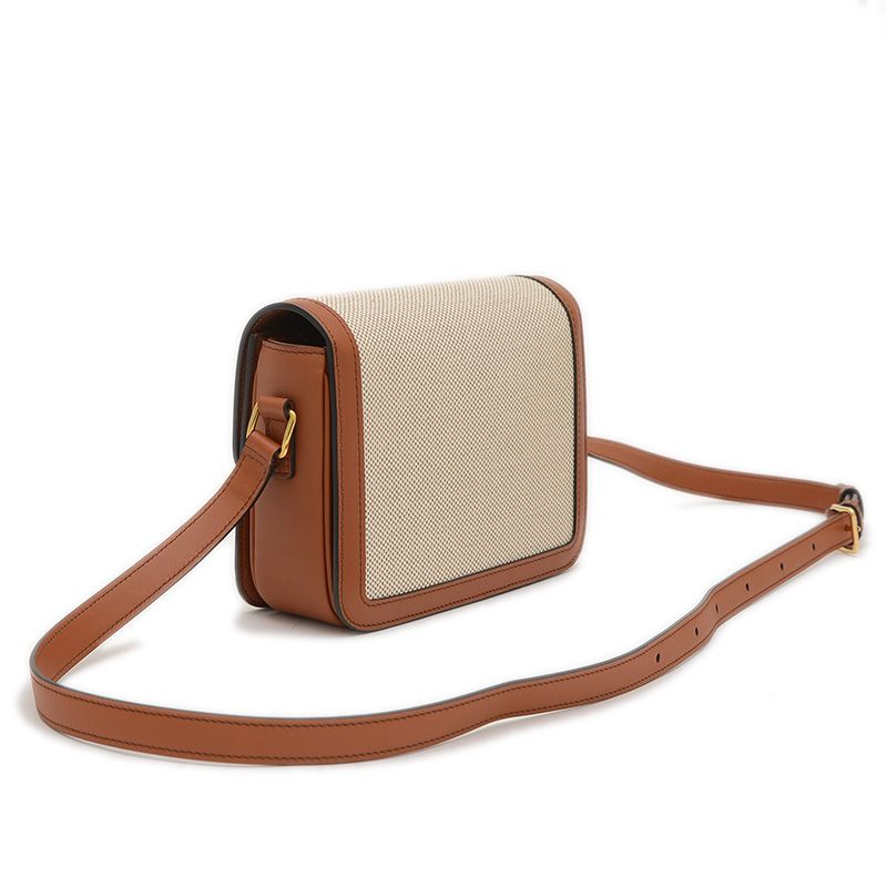 セリーヌ ティーントリオンフ ショルダーバッグ キャンバス/カーフ  