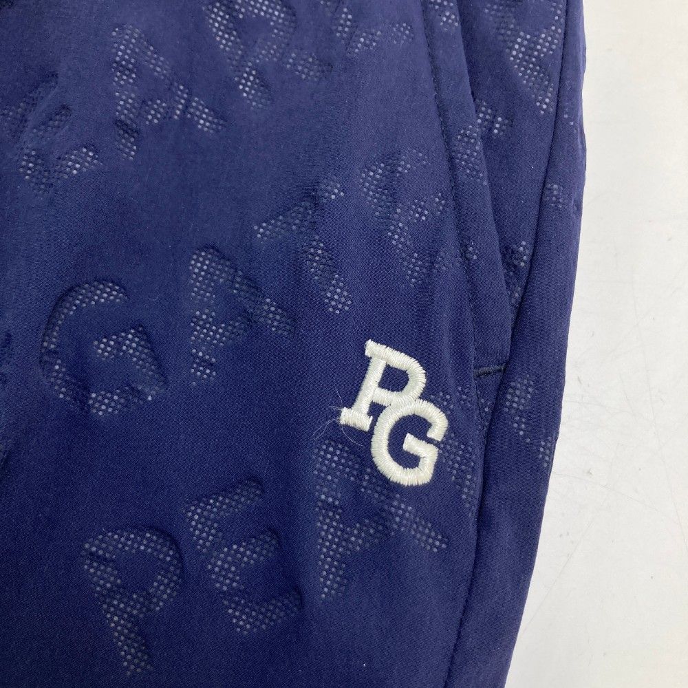 サイズ：1 PEARLY GATES パーリーゲイツ  バックプリント ストレッチスカート ロゴ柄 ネイビー系 [240101447984] ゴルフウェア レディース ストスト サイズ：1 PEARLY GATES パーリーゲイツ バックプリント