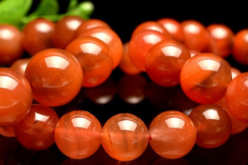 L820(天然石南紅)バングル 天然色 南紅瑪瑙(ナンホーン) 10mm ブレスレット 1個売り