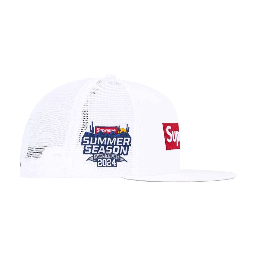 24SS Supreme Box Logo Mesh Back New Era White ( シュプリーム 
